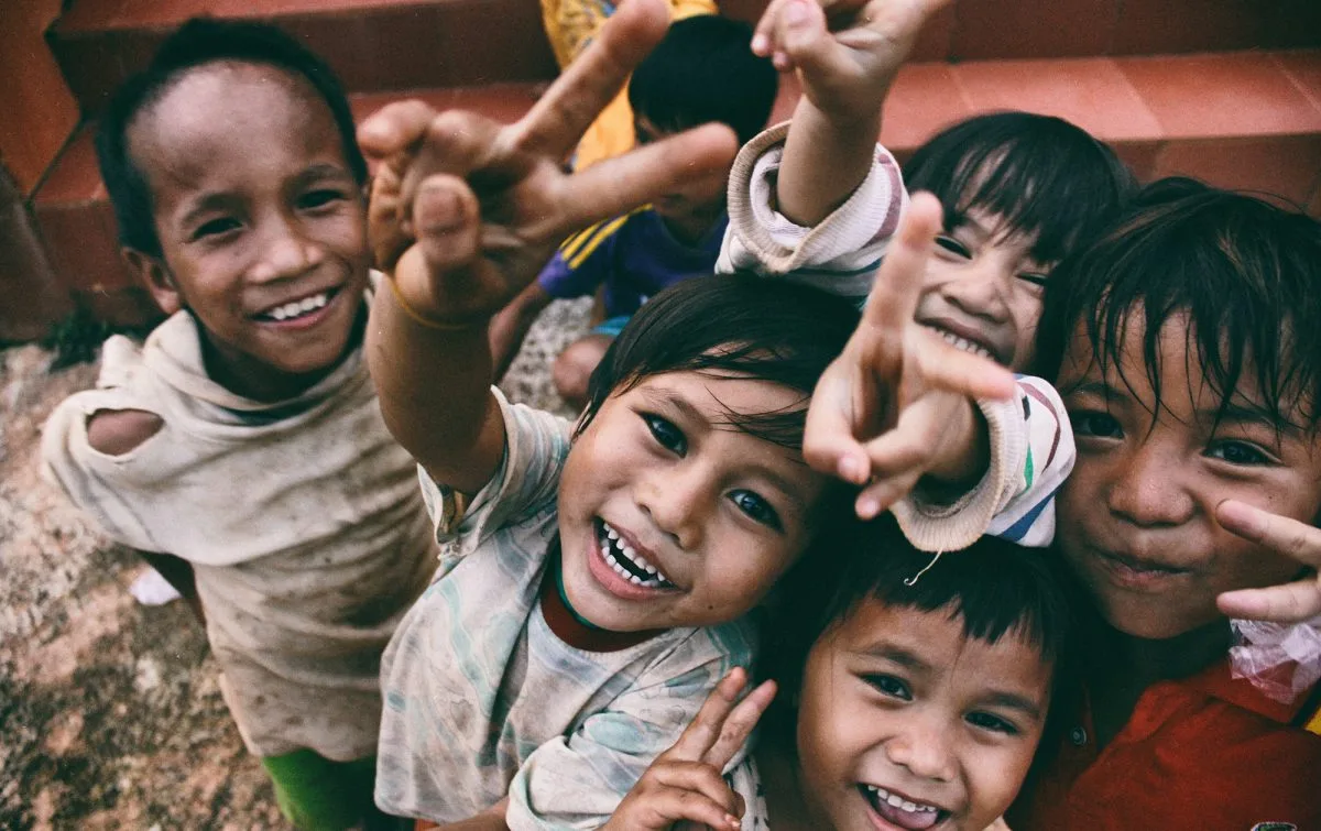 Happy children together
